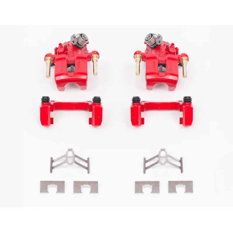Power Stop 92-01 Honda Prelude Rear Red Calipers W/Brackets - Pair 1