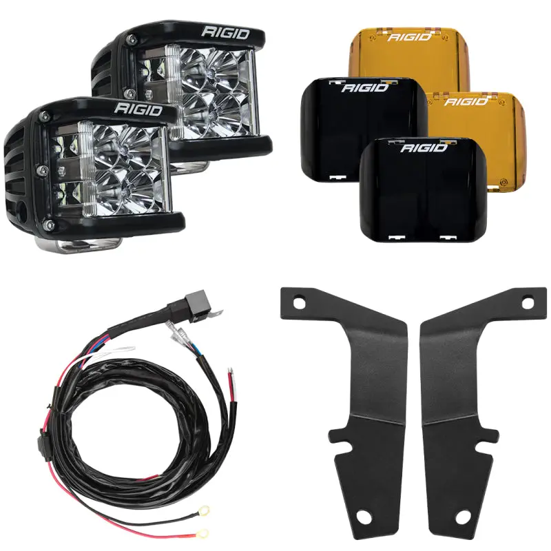 Rigid Industries 10-20 Toyota 4Runner A-Pillar Light Kit W/D-Ss Flood 1