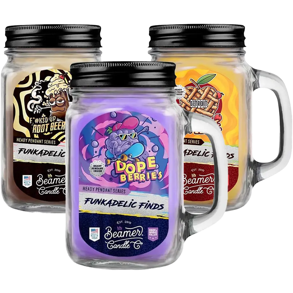 Beamer Candle Co. Funkadelic Finds Collection Hidden Pendant Mason Jar Candle | 12Oz 1