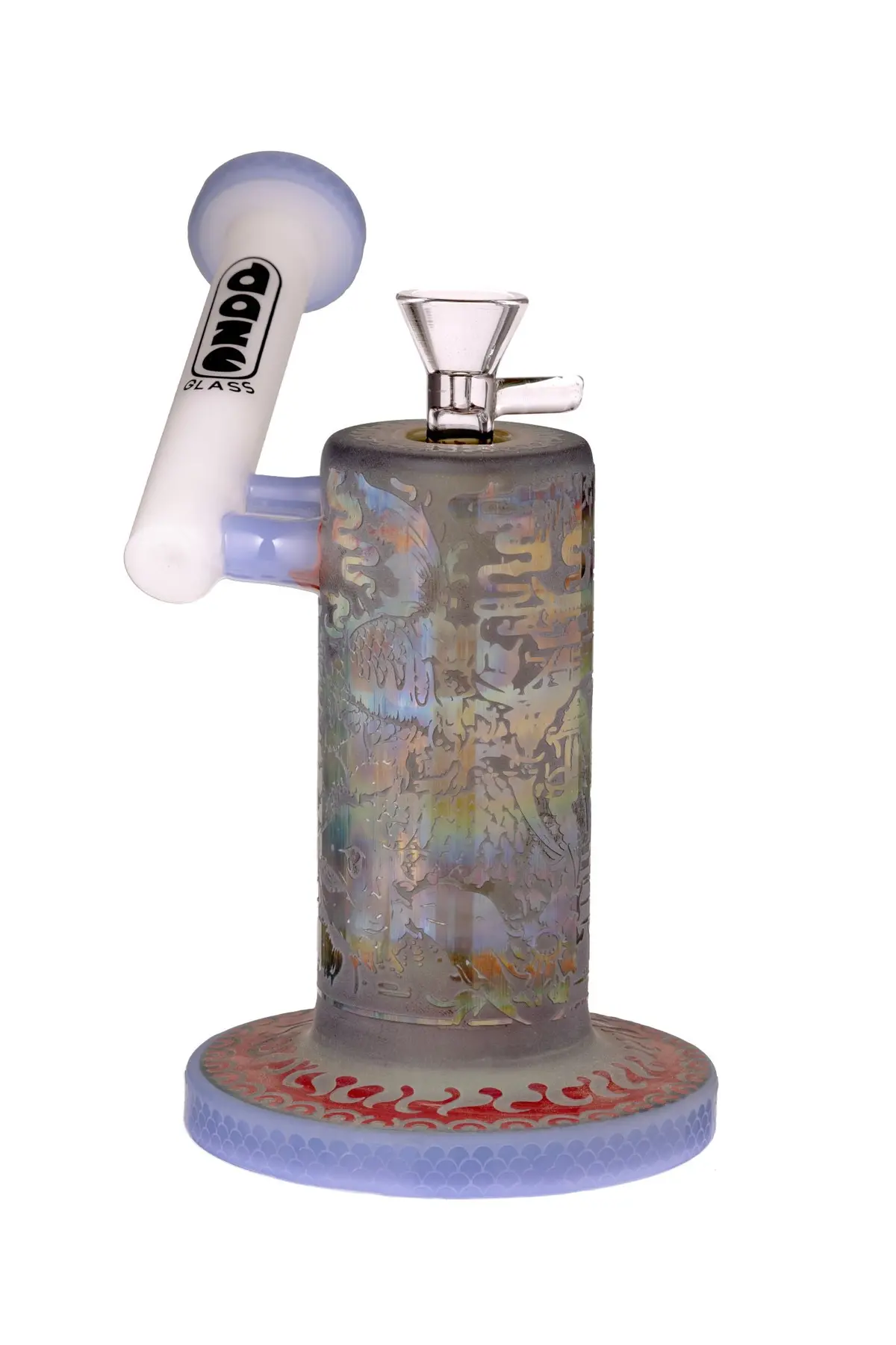 Daze Glass - Sidecar Asian Art Glass Water Pipe 7" 1