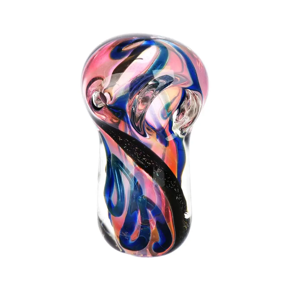 It's A Swirled World Glass Spoon Pipe - 2.5" 1