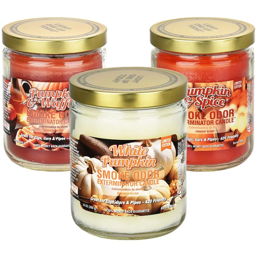 Smoke Odor Exterminator Candles - 13Oz / Pumpkin Patch 12Ct 1