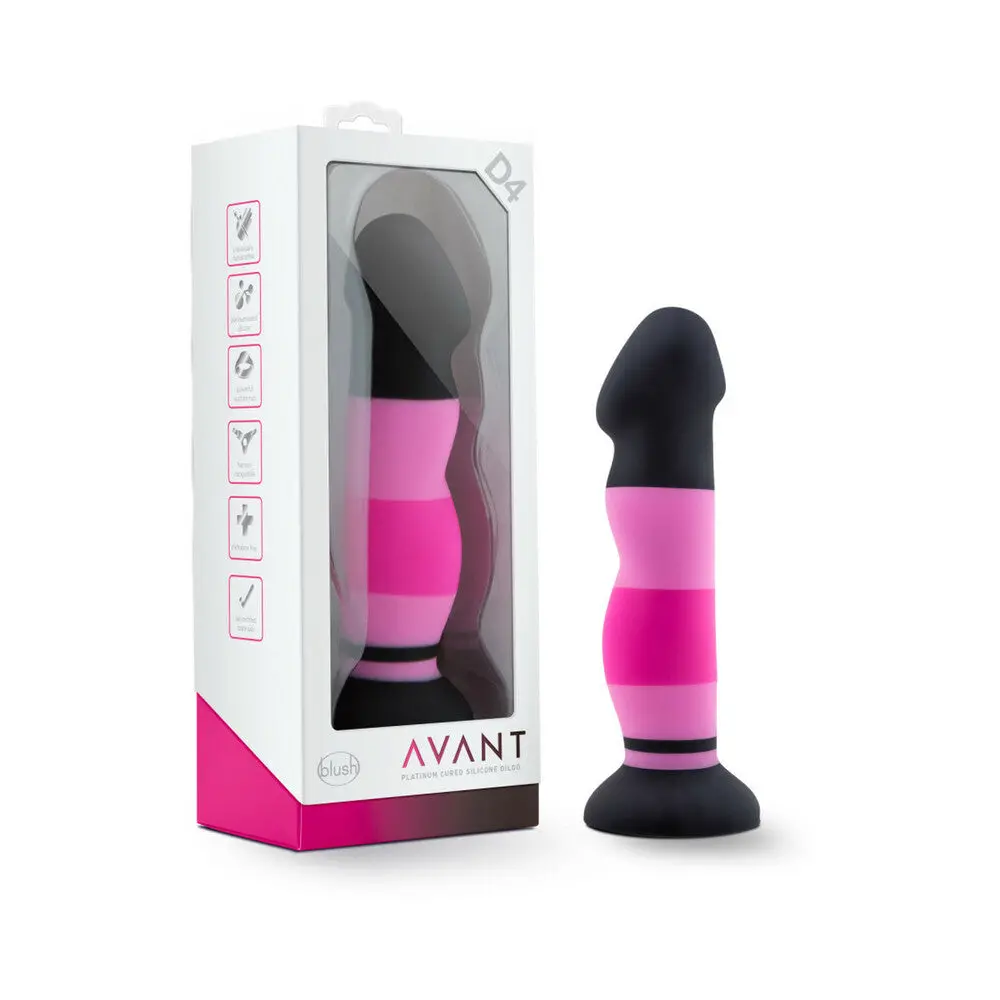Avant D4 Sexy In Pink 8 In. Silicone Dildo 1