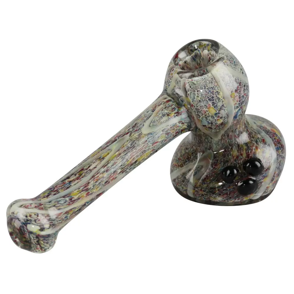 Rainbow Speckled Hammer Bubbler 1