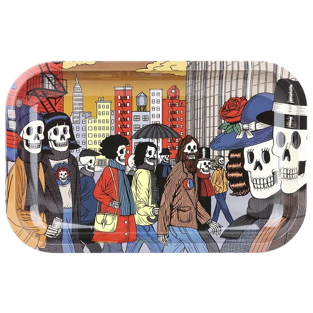 Grateful Dead X Pulsar Metal Rolling Tray - Street People / 11" X 7" 1