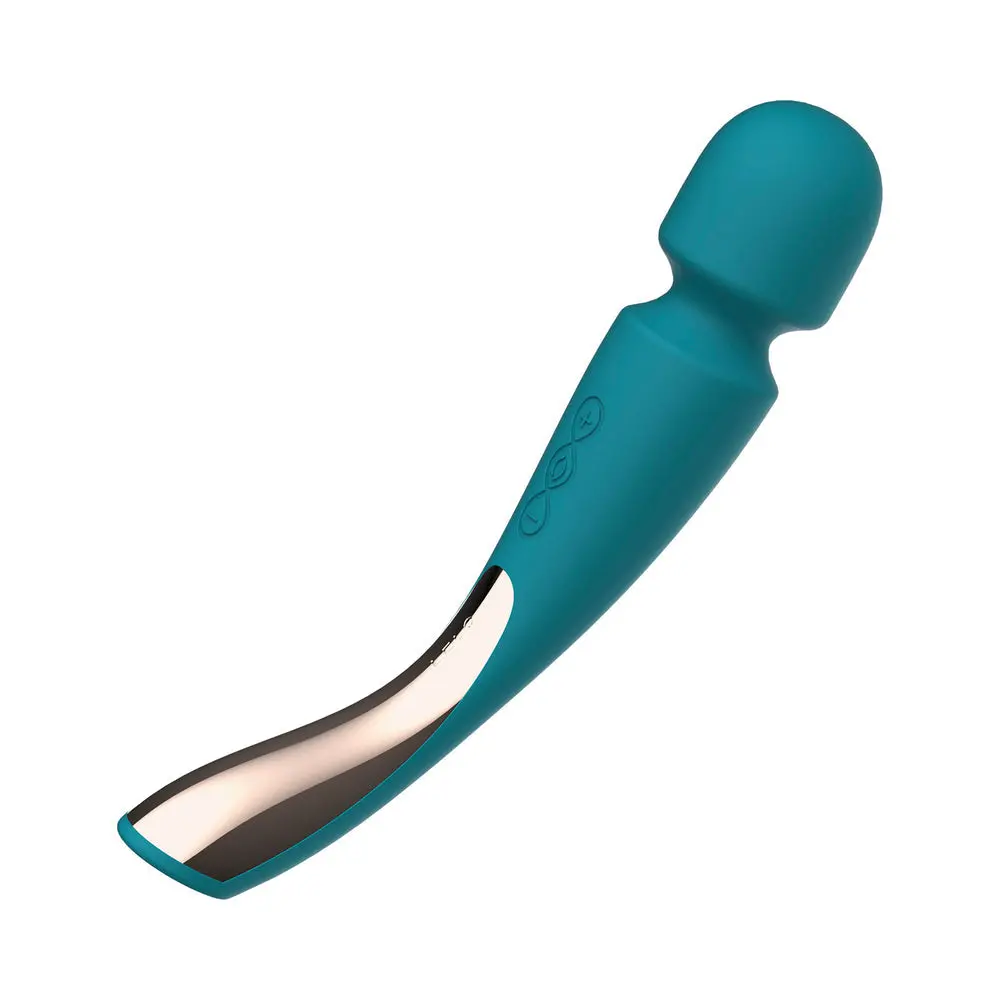 Lelo Smart Wand 2 Medium Rechargeable Wand Vibrator Ocean Blue 2