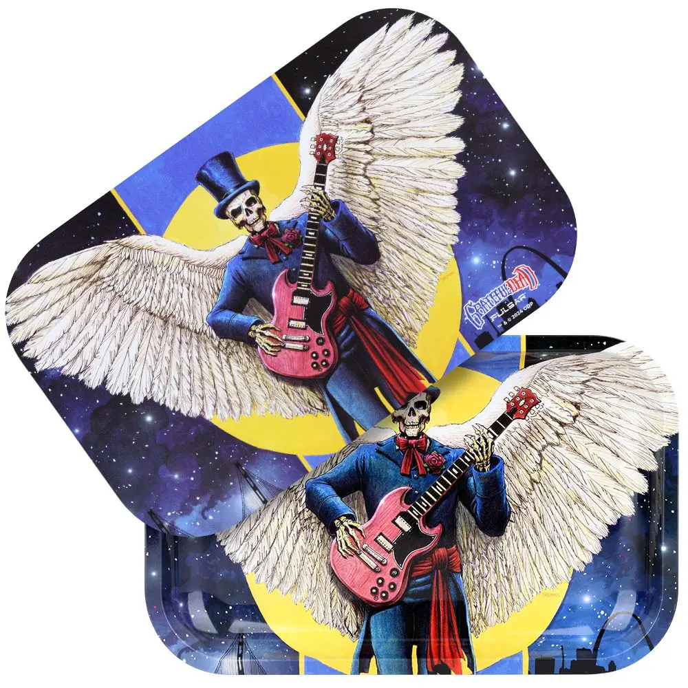 Grateful Dead X Pulsar Rolling Tray & Lid Kit - Angel Of Music / 11" X 7" 1