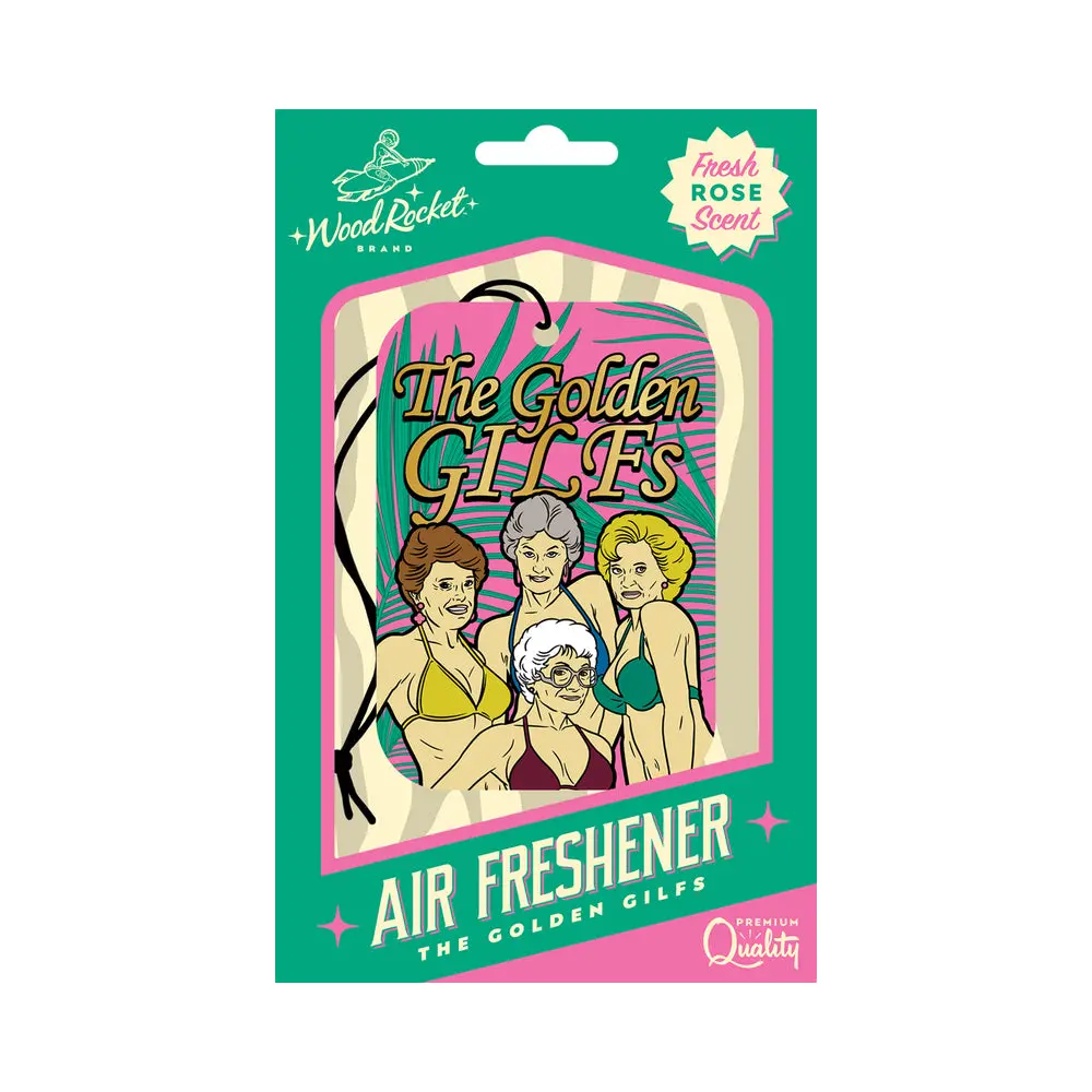 Wood Rocket Air Freshener Golden Gilfs 1