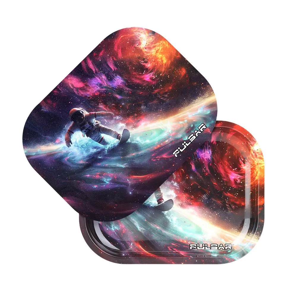 Pulsar Mini Rolling Tray & Lid Kit - Astro Surfer / 7"X5.5" 1