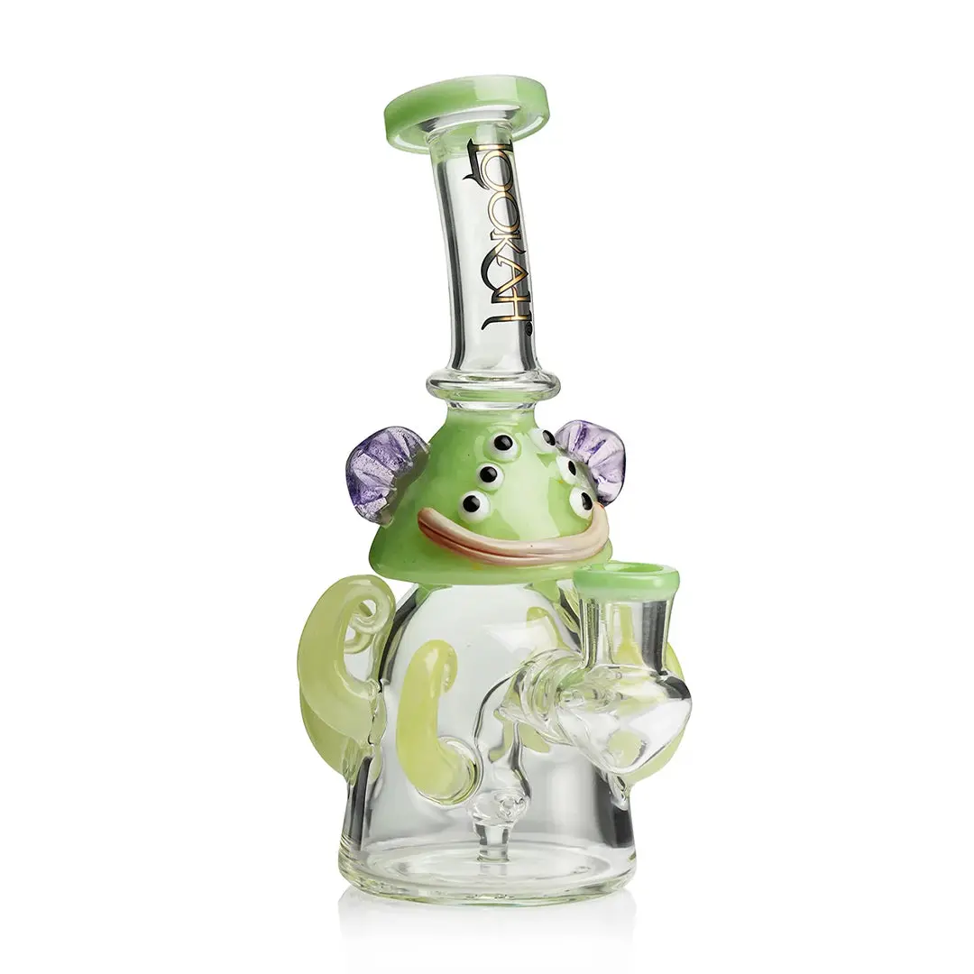 Lookah Glass 10" Mini Cute Six Eyes Clown Water Pipe 3