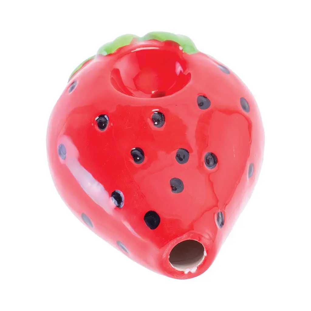 Strawberry Ceramic Hand Pipe 1