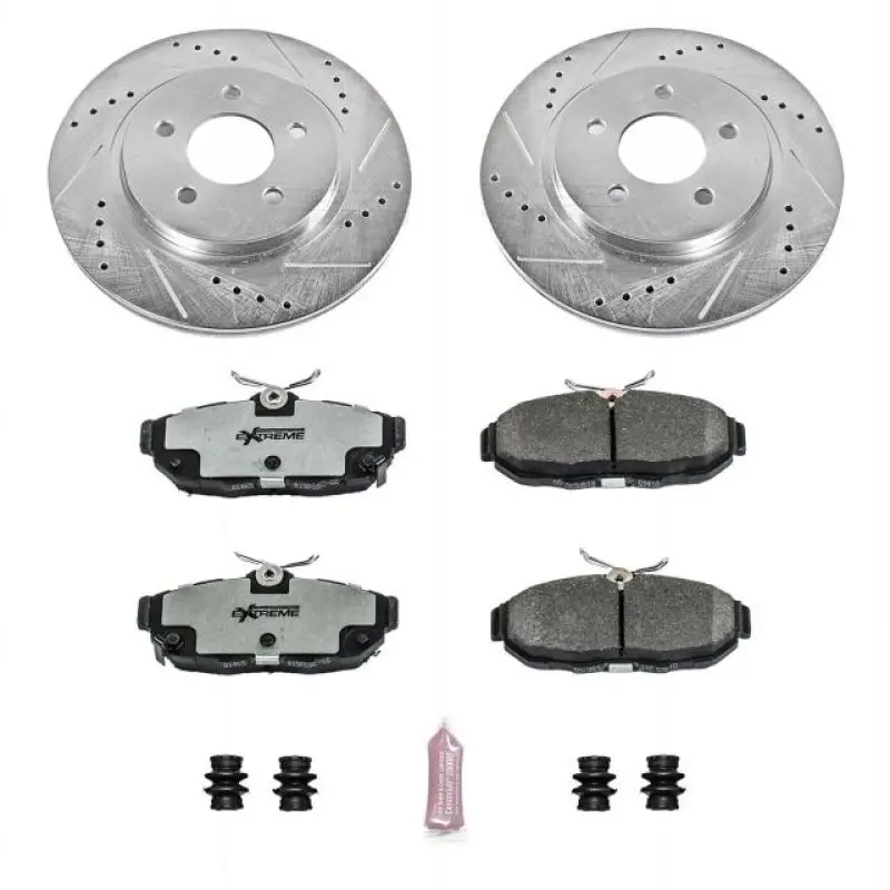 Power Stop 11-14 Ford Mustang Rear Z26 Street Warrior Brake Kit 1