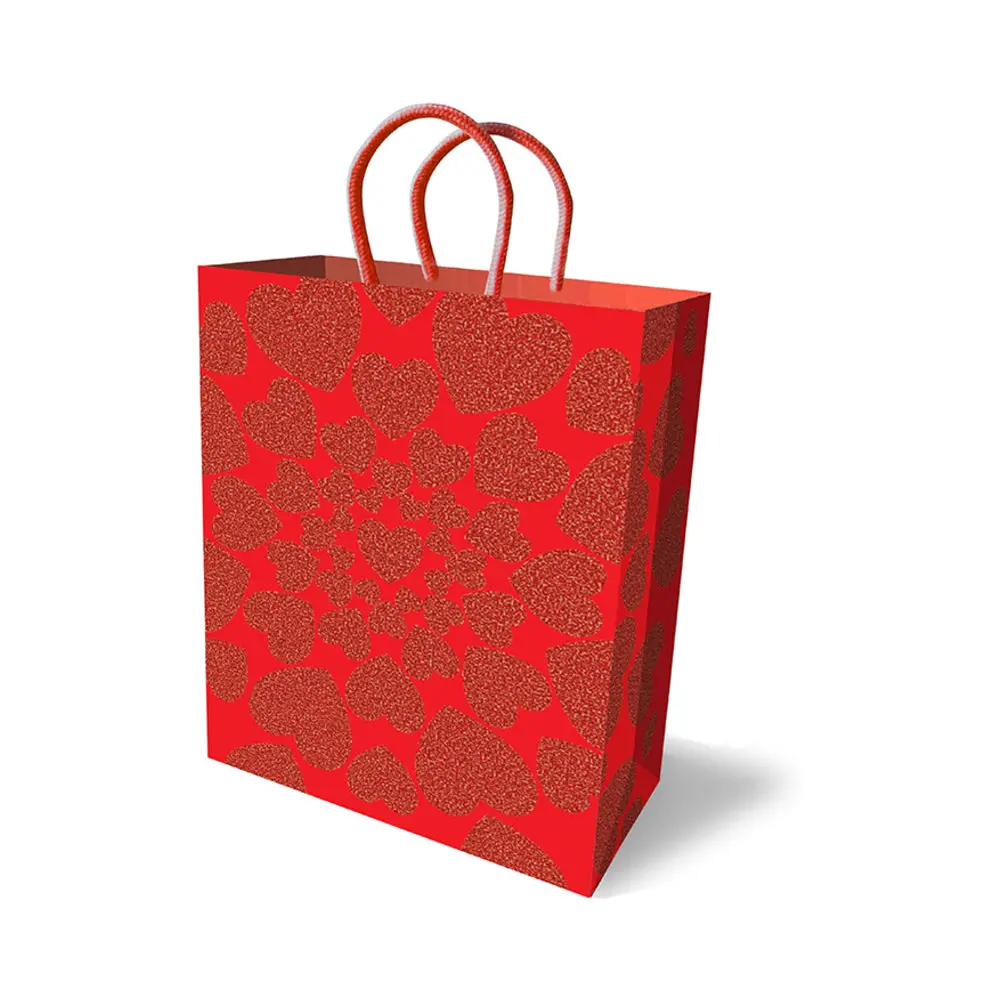 Glitter Hearts Sparkle Gift Bag 1