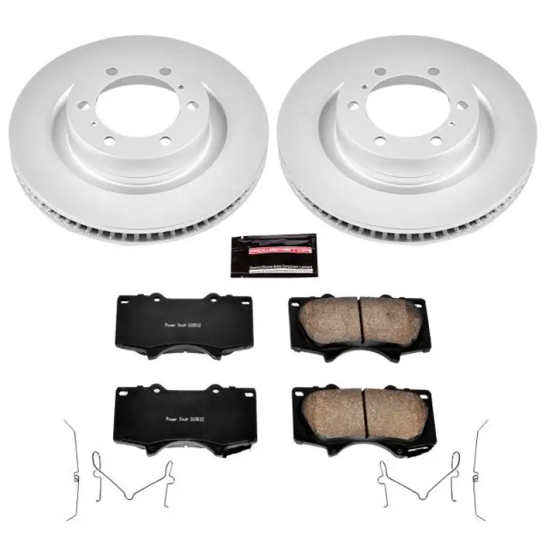 Power Stop 10-19 Lexus Gx460 Front Z17 Evolution Geomet Coated Brake Kit 1