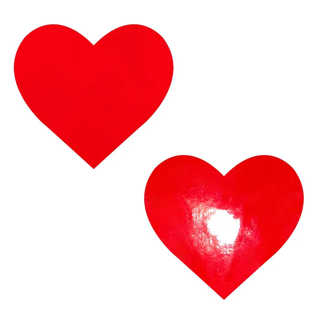 Neva Nude Pasty Heart Vinyl Red 1
