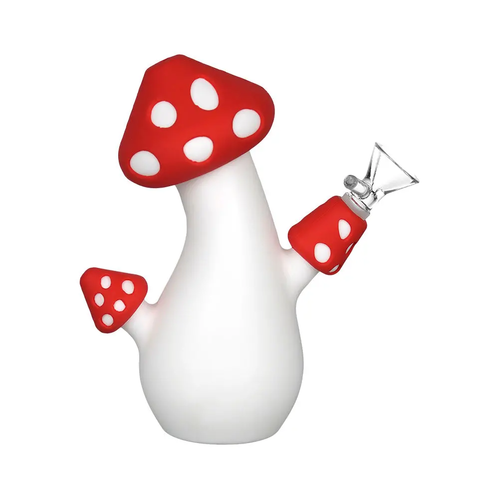 Aware Amanita Silicone Water Pipe - 6.5"/14Mm F 1