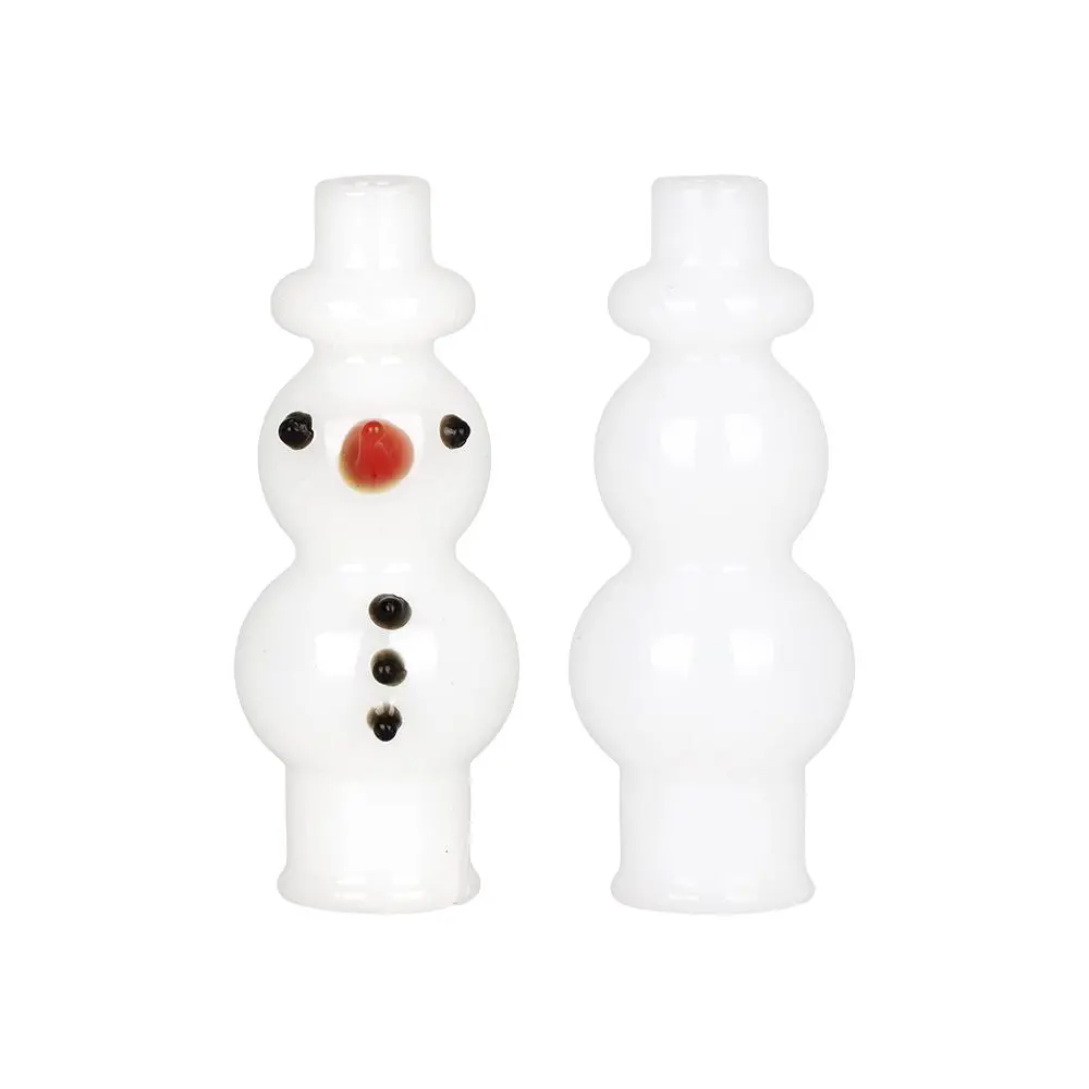 Snowman Glass Mouthpiece Attachment For Puffco Pivot 1