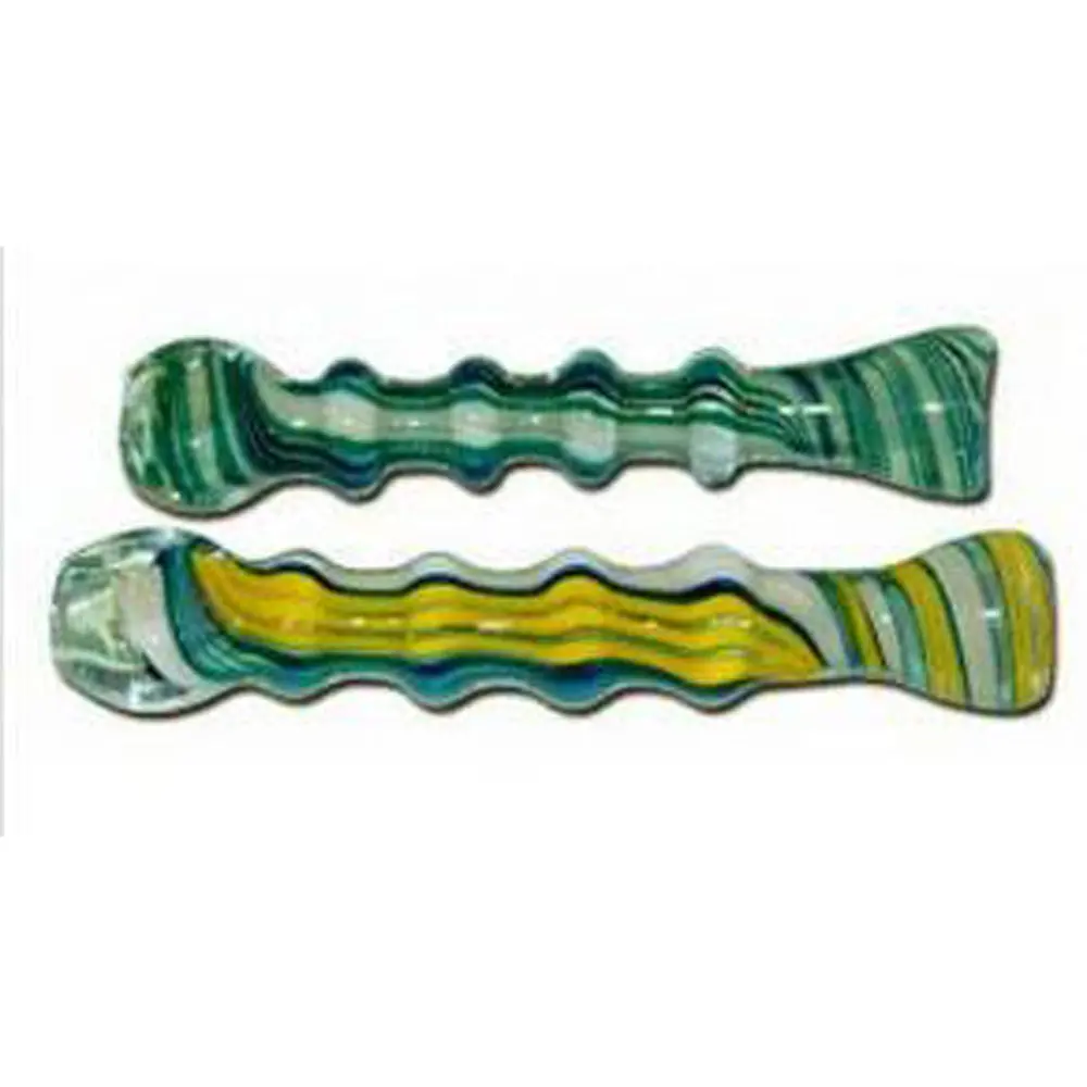 Ribbed Twisted Stripe Glass Taster-3.75"/Colors Vary 1