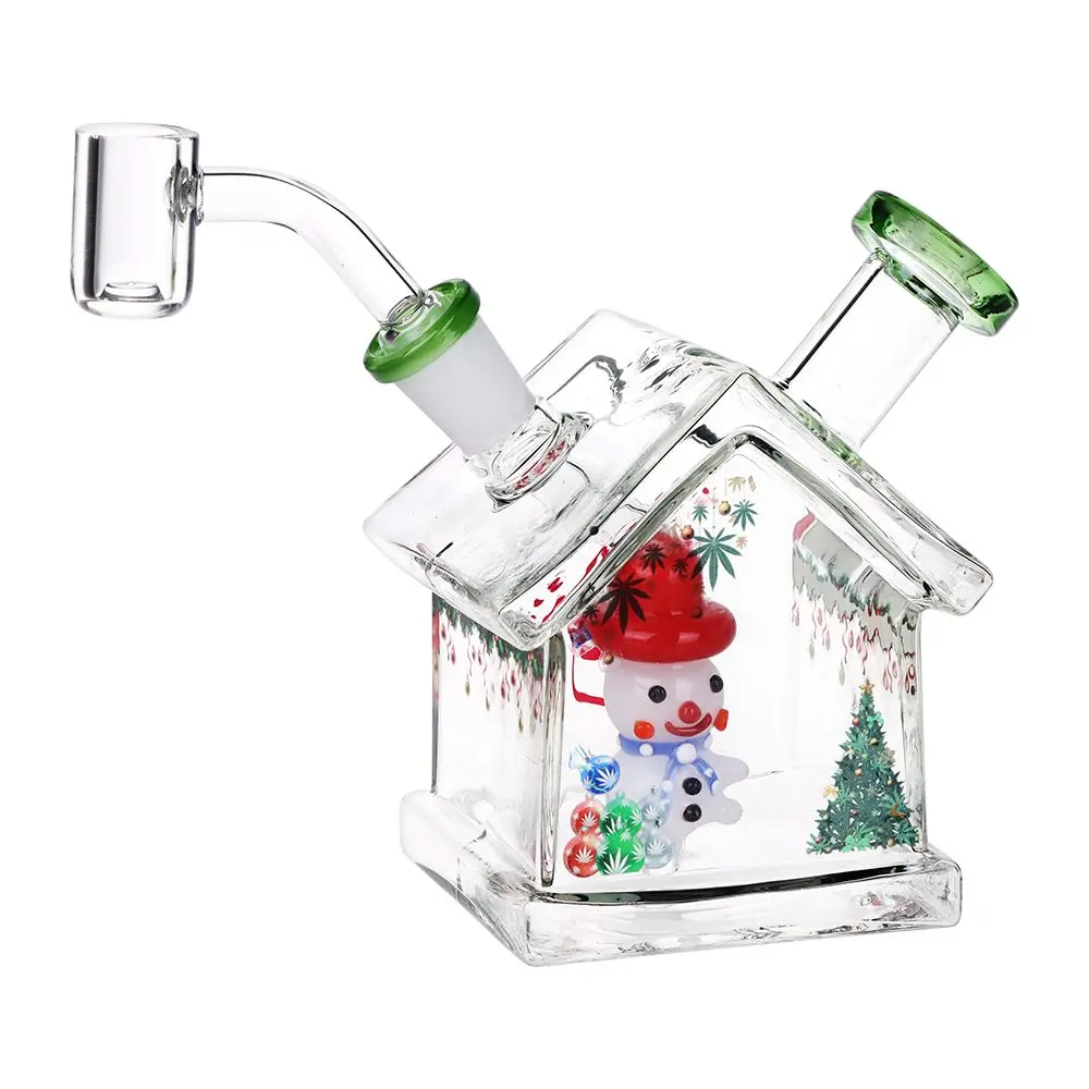 Pulsar Christmas House Party Glass Dab Rig - 4.5" / 14Mm F 1