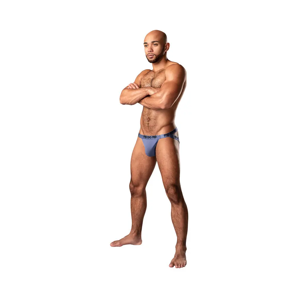 Male Power Infinite Comfort Amplifying Strappy Jock Periwinkle S/M 1