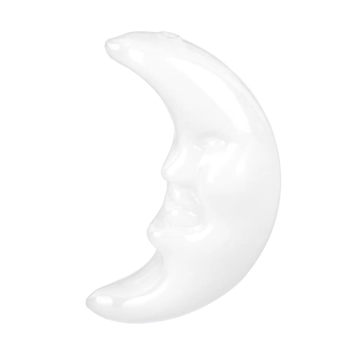 Crescent Moon Glass Hand Pipe - 4" 1