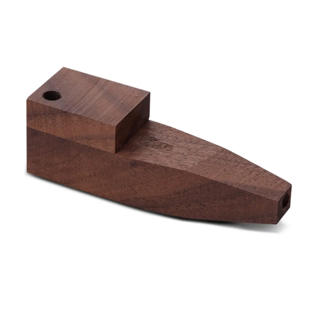 Bearded Square Wood Pipe With Lid 2