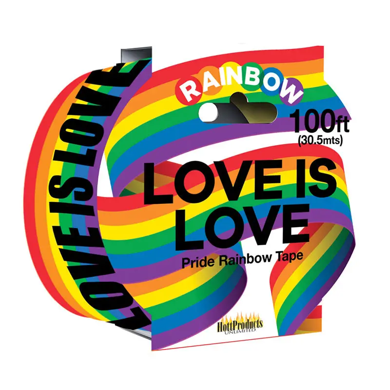 Love Is Love - Rainbow Style - Caution Party Tape - 100' 1