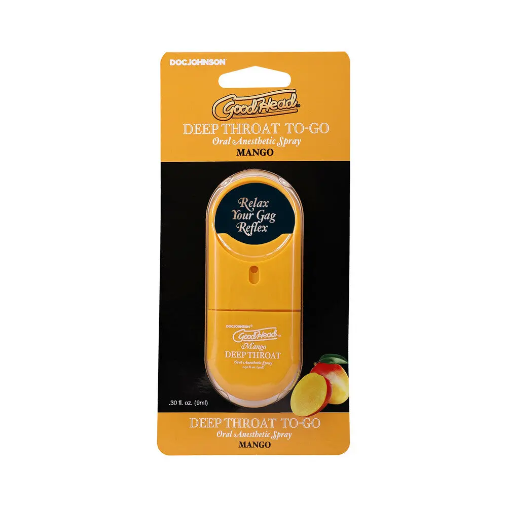 Goodhead Deep Throat Spray To-Go Mango 0.3 Oz. 1