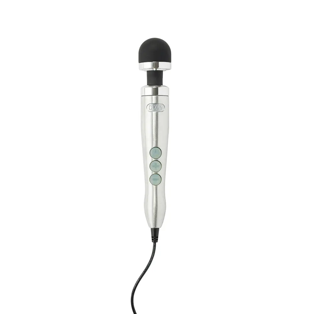 Doxy Die Cast 3 Compact Wand Vibrator Brushed Metal 2