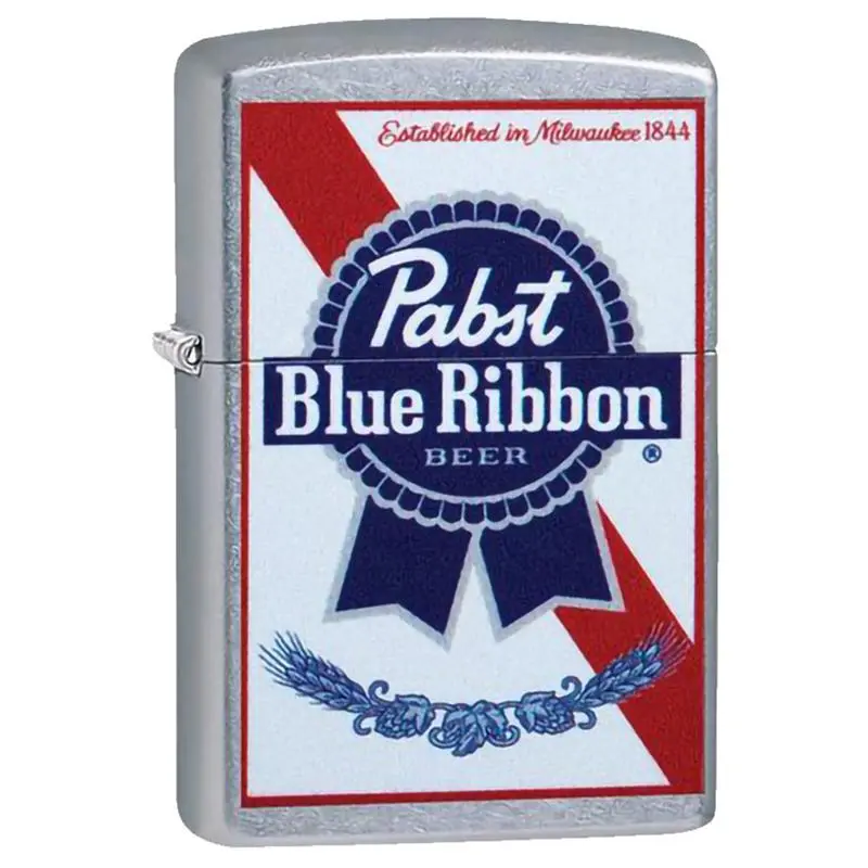 Zippo Lighter | Pabst Blue Ribbon | Street Chrome 1