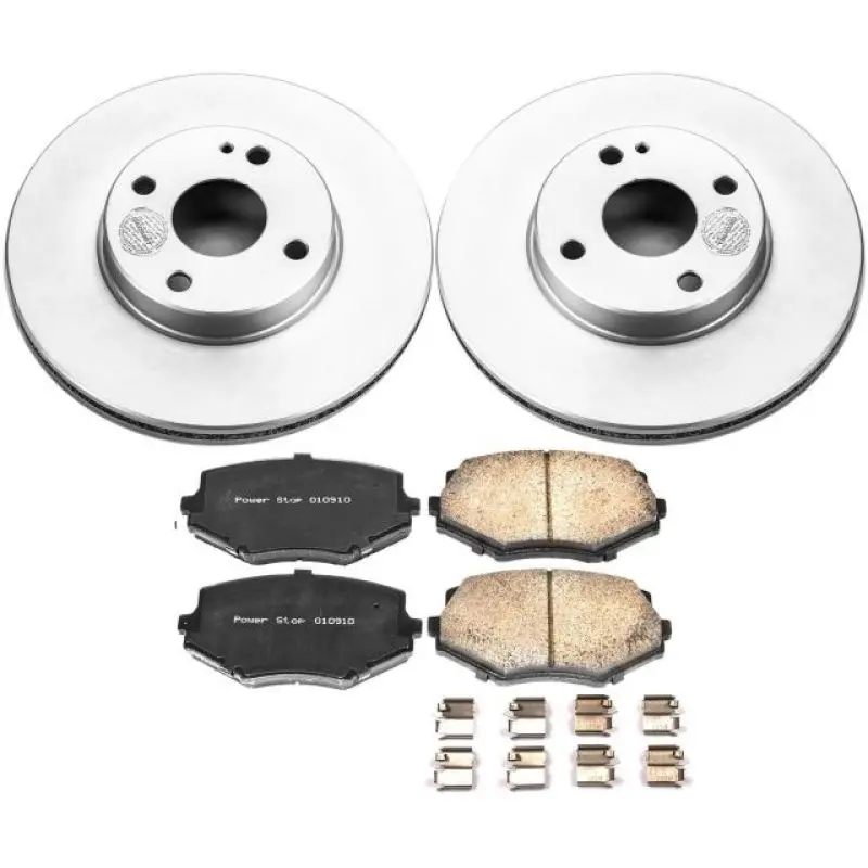 Power Stop 94-97 Mazda Miata Front Z17 Evolution Geomet Coated Brake Kit 1
