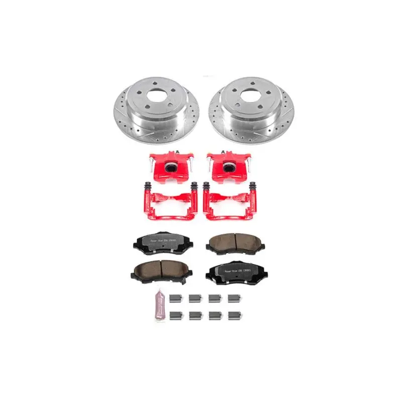 Power Stop 07-17 Jeep Wrangler Rear Z36 Truck & Tow Brake Kit W/Calipers 1