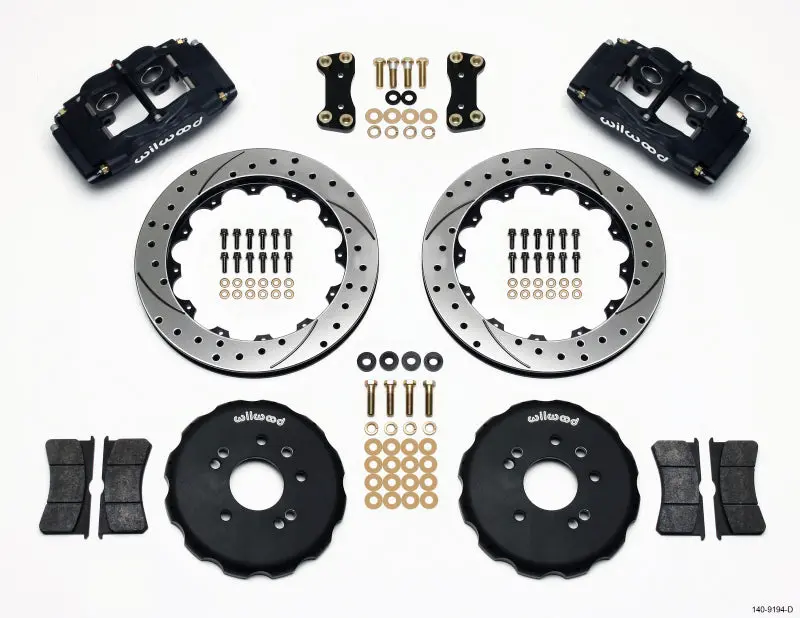 Wilwood Fsli4 Front Hat Kit 13.00In Drilled Nissan 240Sx 1