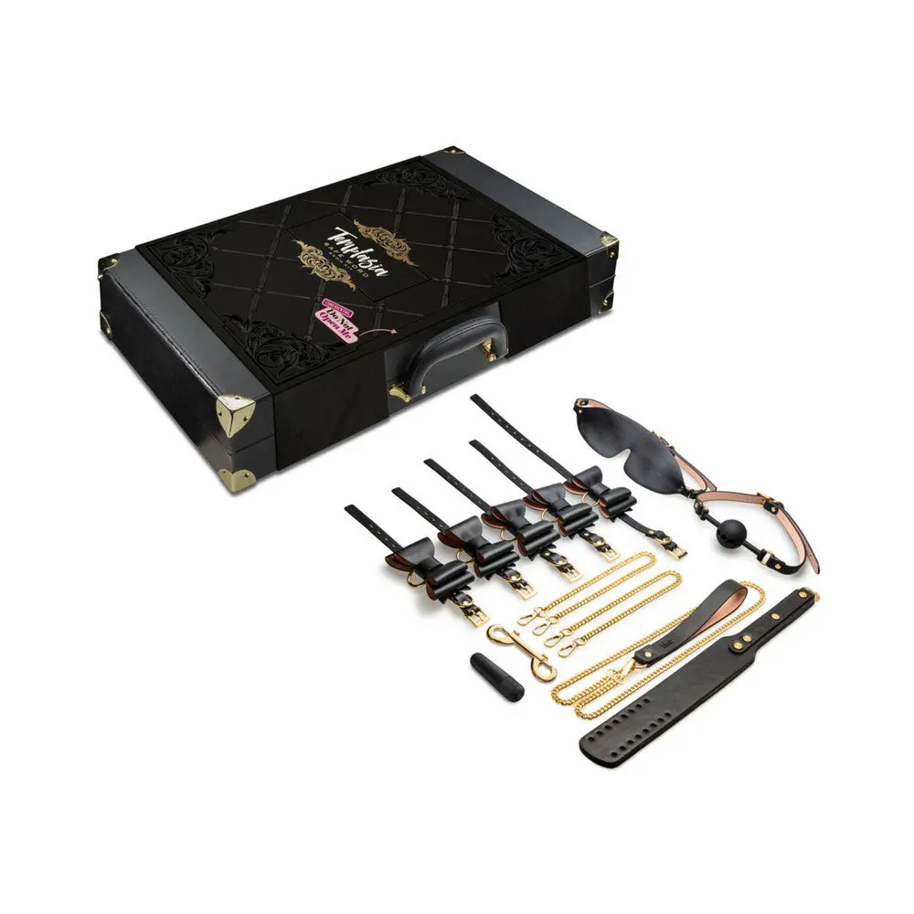 Temptasia Safe Word 10-Piece Bondage Kit With Suitcase Black 1