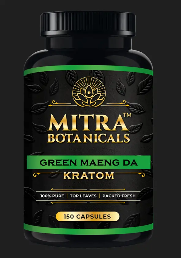 Mitra Botanicals Green Maeng Da – Kratom (150 Capsules) 1