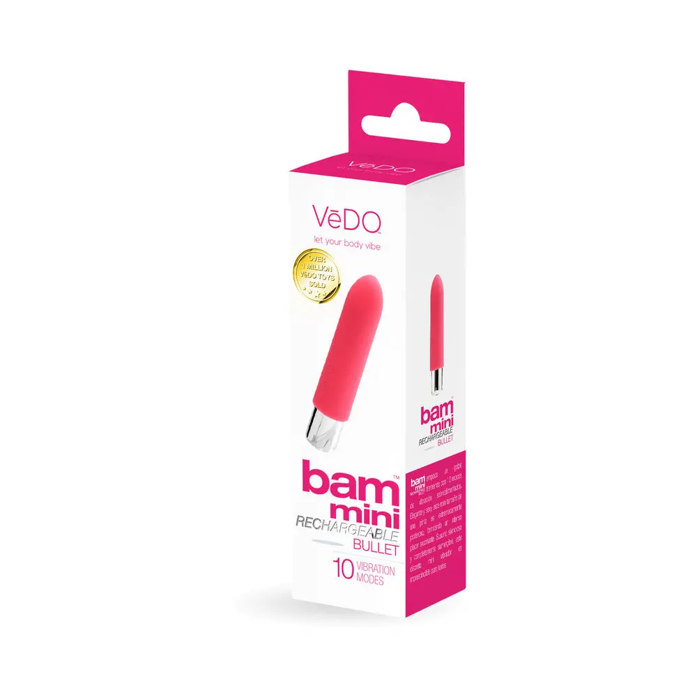 Vedo Bam Mini Rechargeable Bullet Vibe - Foxy Pink 1