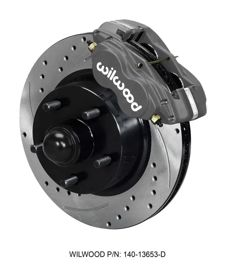 Wilwood Forged Dynalite-M Front Kit 11.30In 1 Pc Rotor&Hub-Drill 60-68 Ford / Mercury Full Size 1