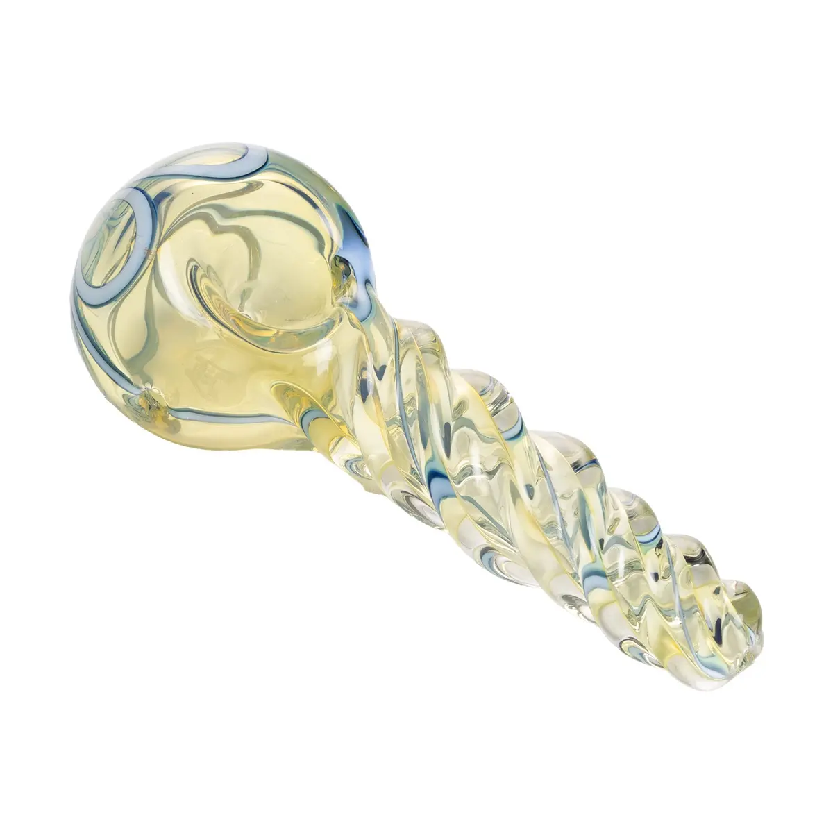 Human Grade Twist Glass Spoon Pipe Model B 3