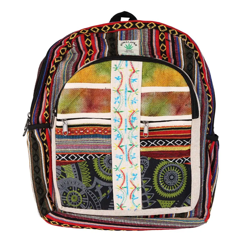 Threadheads Tie Dye Patchwork Backpack - 16"X14" 1