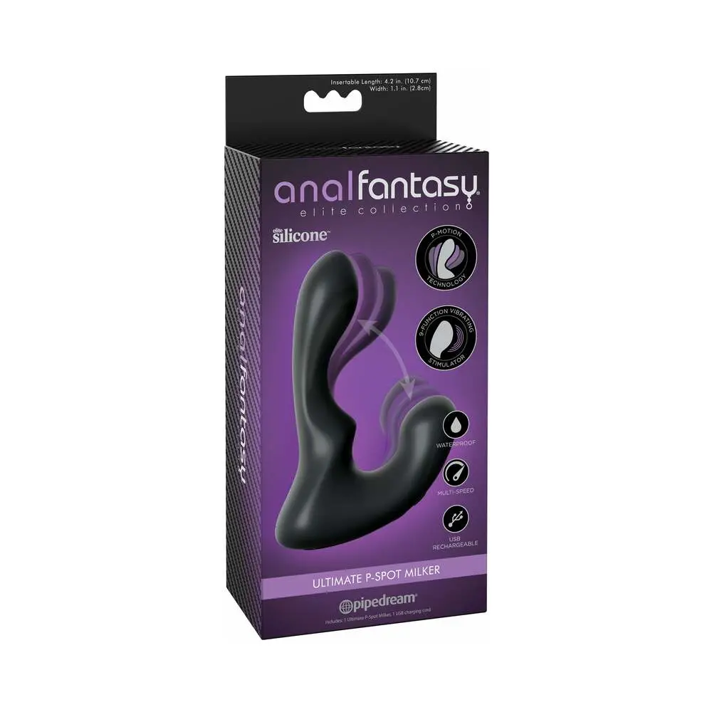 Pipedream Anal Fantasy Elite Collection Ultimate P-Spot Milker Black 1