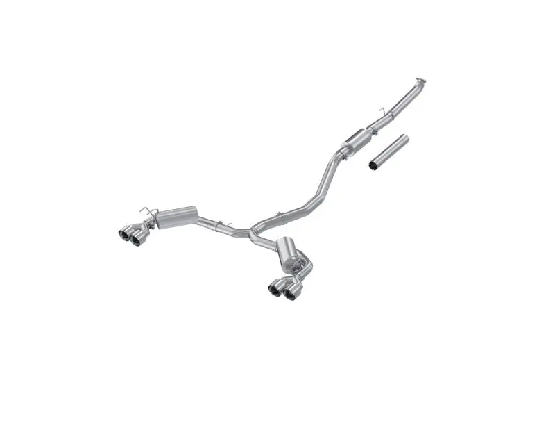Mbrp 22-24 Honda Civic/Sport Touring 1.5L 3In Cat-Back 2.5In Dual Split Rear W/ Quad Tips - Al 1