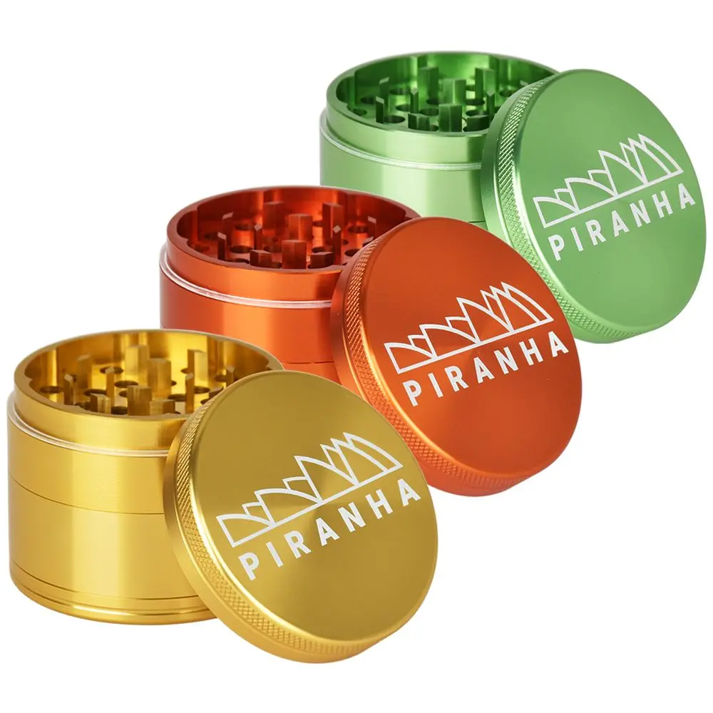 Piranha Pollinator Aluminum Grinder | 4Pc | 2.2" 1