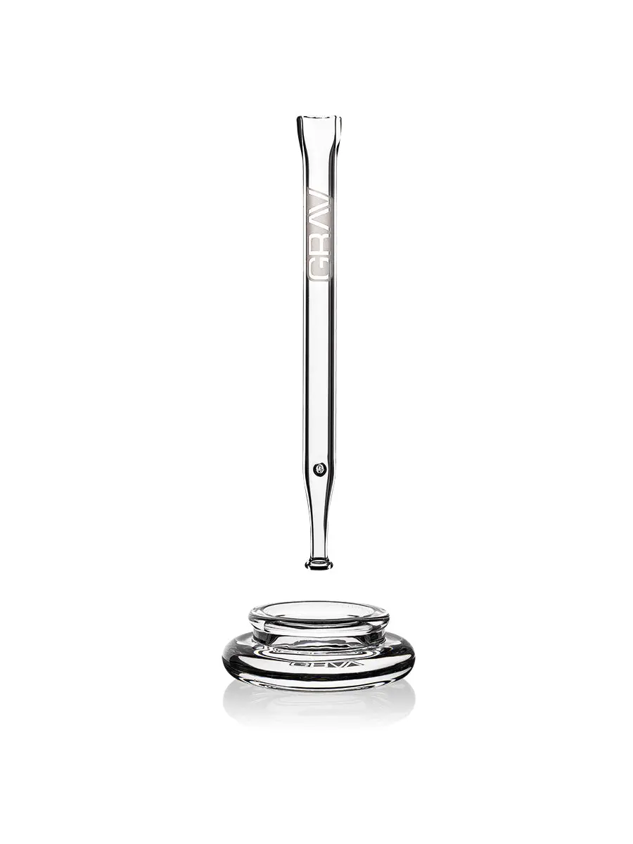 Grav® Quartz Vape Straw With Dab Dish 1