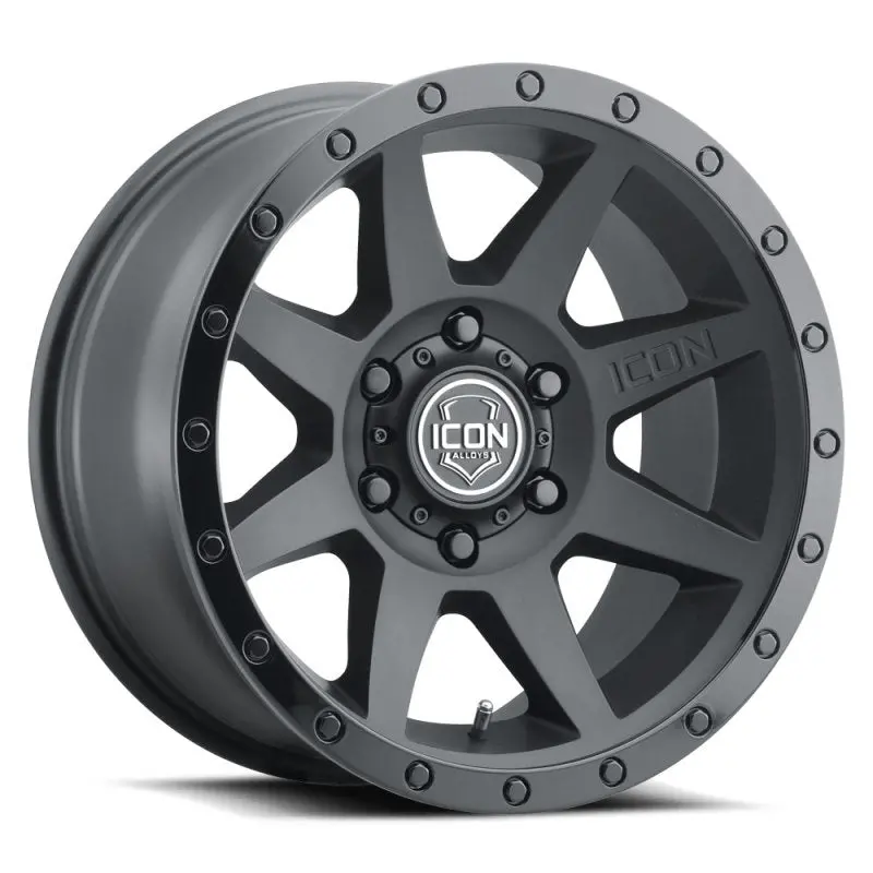 Icon Rebound 17X8.5 5X5 -6Mm Offset 4.5In Bs 71.5Mm Bore Double Black Wheel 1