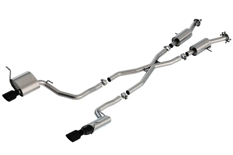 Borla 14-20 Jeep Grand Cherokee 3.6L V6 2/4Wd 2.25In S-Type Cat-Back - Black Chrome 1