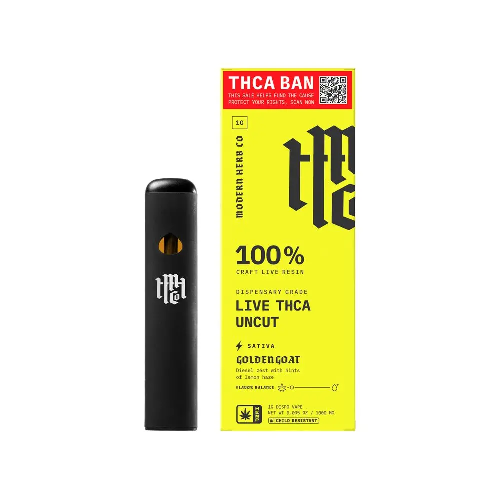 Modern Herb Co Save Thca Live Resin Uncut Disposable | 1G 1