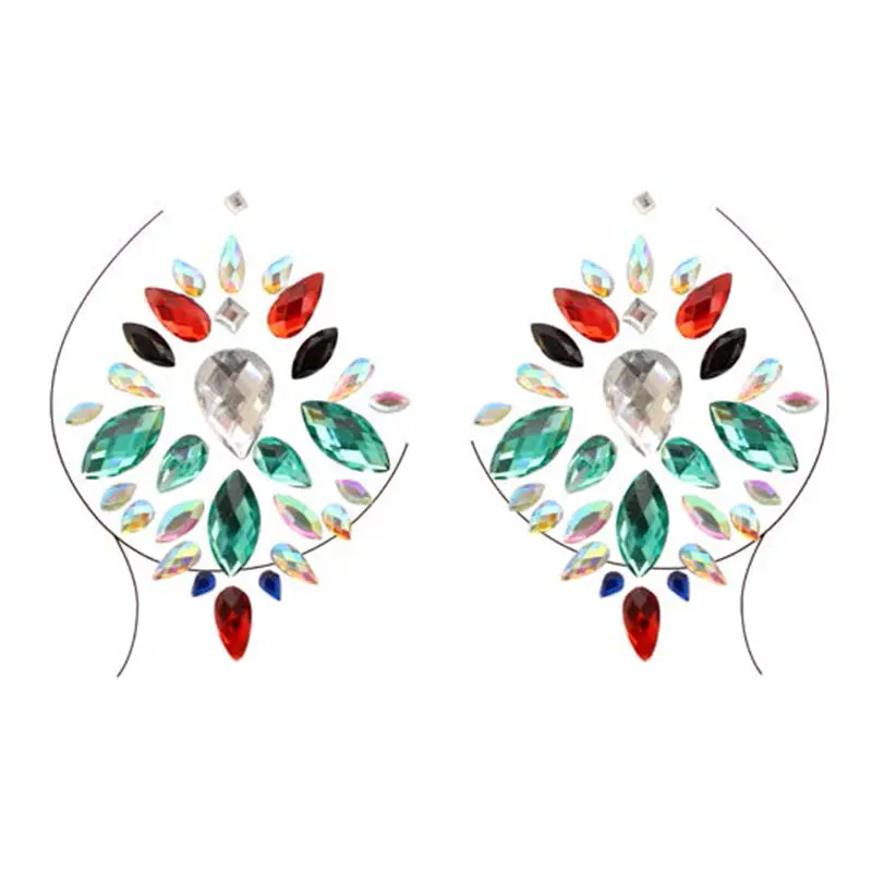 Vega Adhesive Nipple Jewels Sticker (6Pk) 1