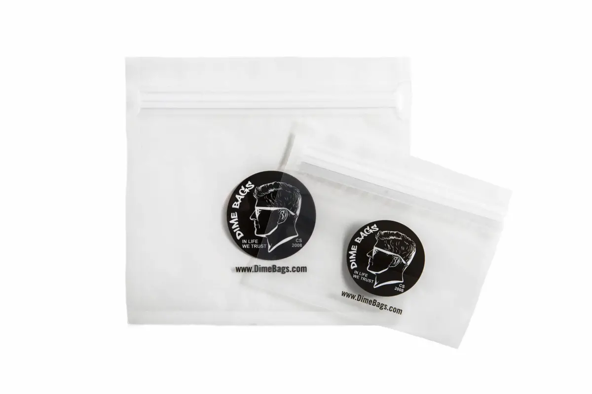 Dime Baggies | Smell-Proof Stash Pouch | Clear, Light, And Sturdy 1