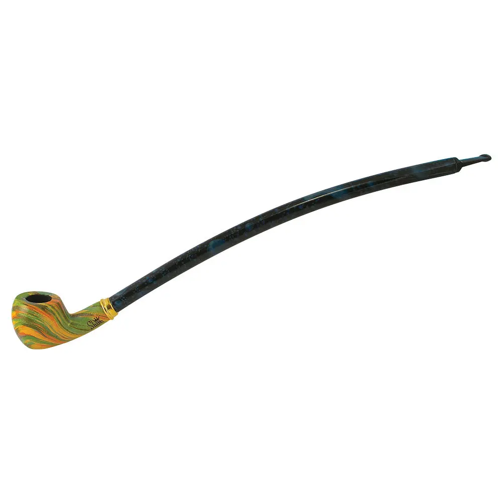 Pulsar Shire Pipes Curved Brandy Rainbow Cherry Wood Pipe - 15" 1