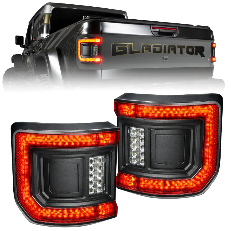 Oracle 2020+ Jeep Gladiator Jt Flush Mount Led Tail Lights -  Tinted Lens See Warranty 1